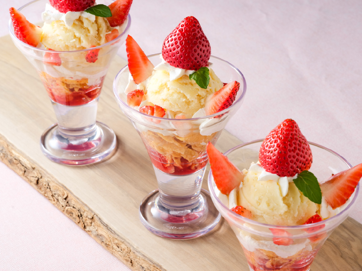 いちごのコールドストーンパフェ