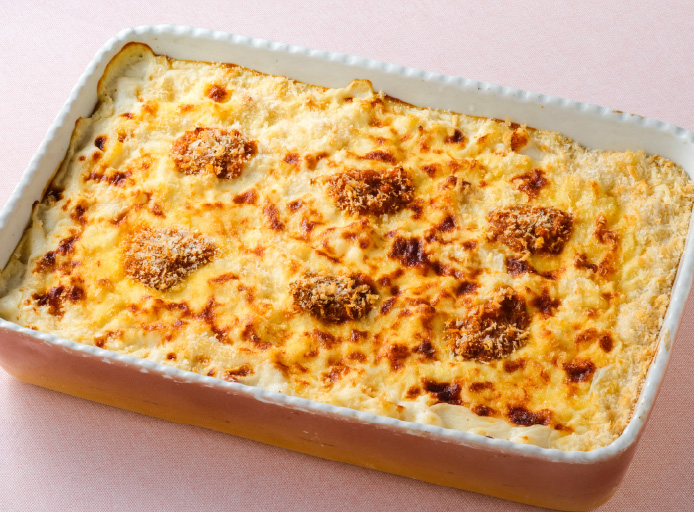 グラタン×八重樫牛乳